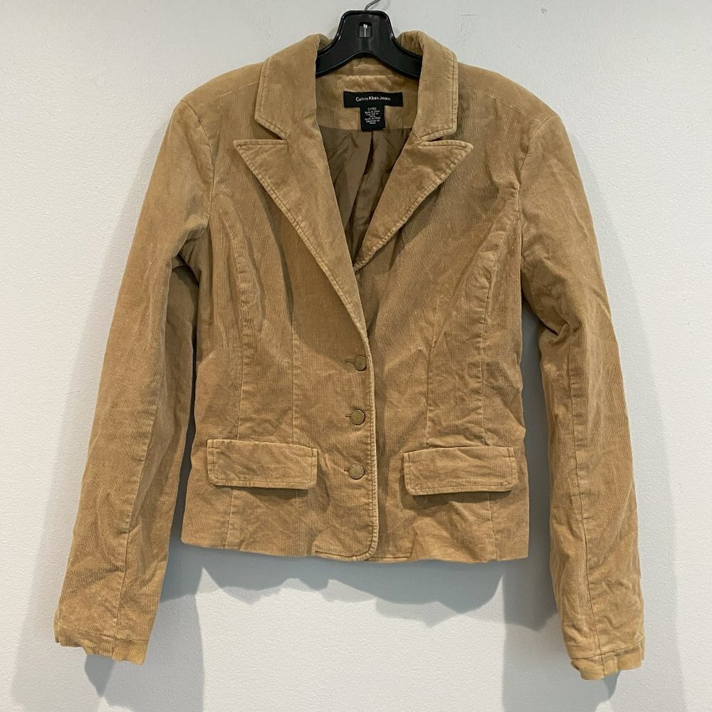 Tan Calvin Klein Jeans Blazer - Size Small